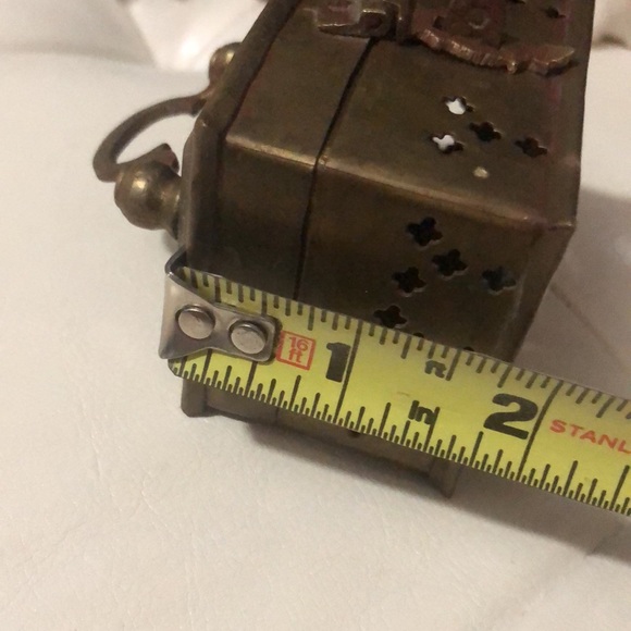 Vintage Brass Cricket Box-EUC-Slightly Tarnished-3x2 - Picture 12 of 13